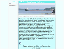 Tablet Screenshot of crestwoodcottages.com